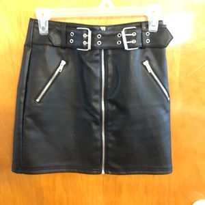 Leather skirt
